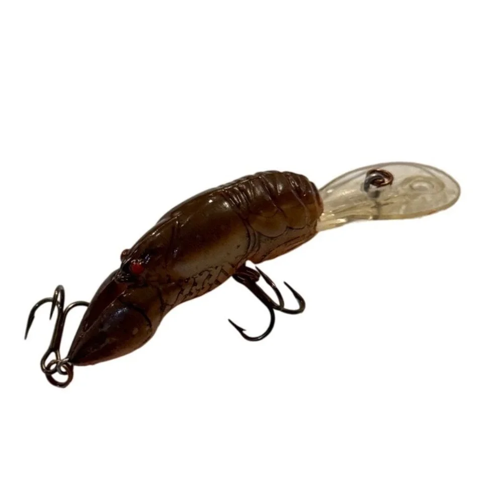 Rebel Wee-Crawfish Deep Diving Crankbait Orange Brown Fishing Lure 2 Inch